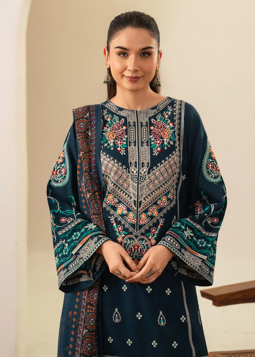 3-PC Lawn Embroidered Women's Suit