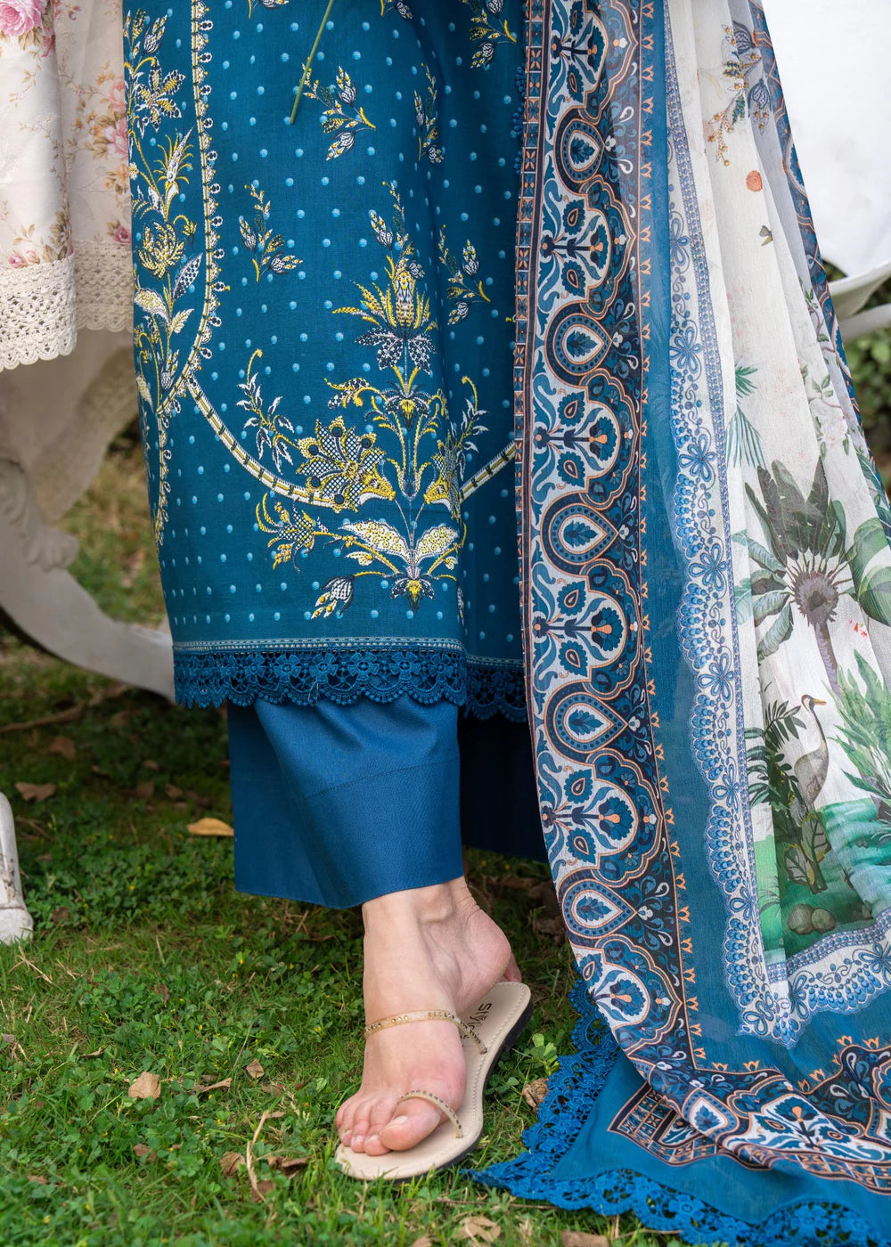 3 Piece Embroidered Women's Suit Summer Collection