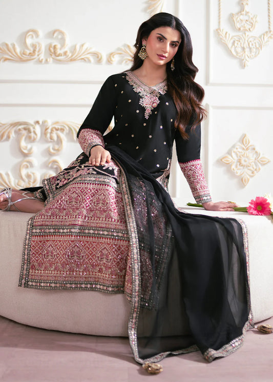 3-PC Silk Embroidered Women's Suit