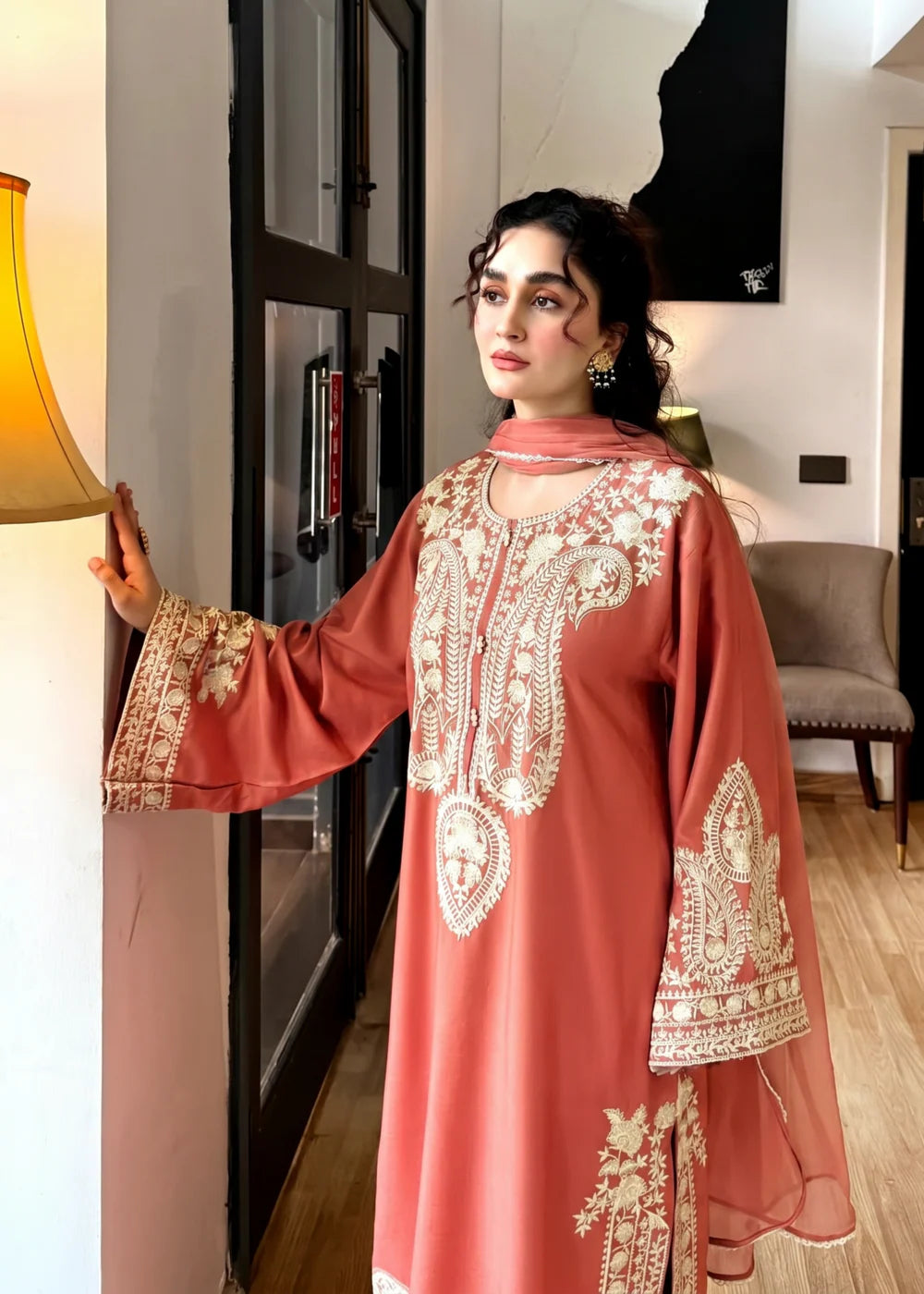 3-PC Lawn Embroidered Women's Suit