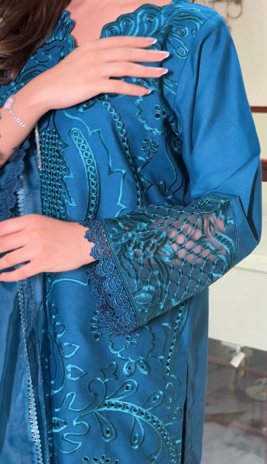 3PIECE Luxury Embroidered Chikenkari Collection