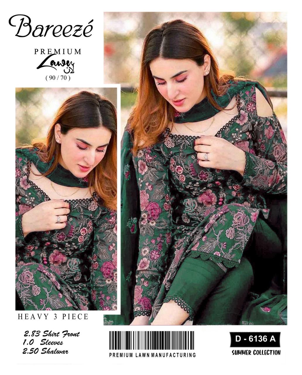 3PIECE Embroidered Summer Suit