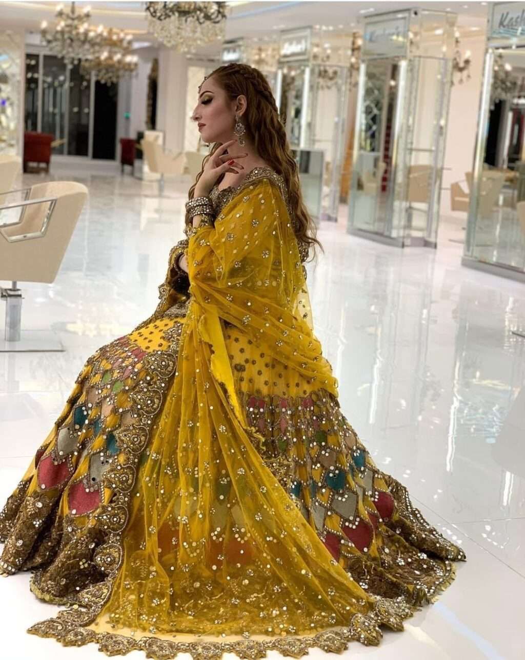 Kashee Designer Wedding & Mayo Edition Net Maxi - Hand-Embellished Masterpiece