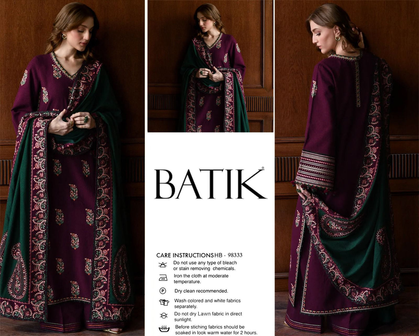 3PIECE Luxury Embroidered Collection