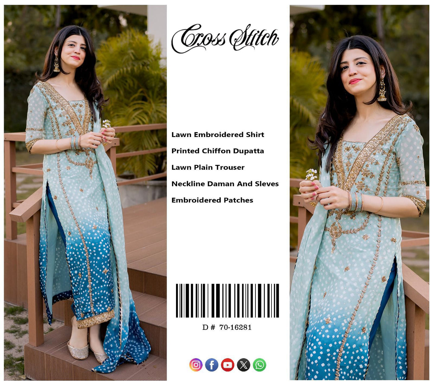 3PIECE Summer Collection Lawn Suit