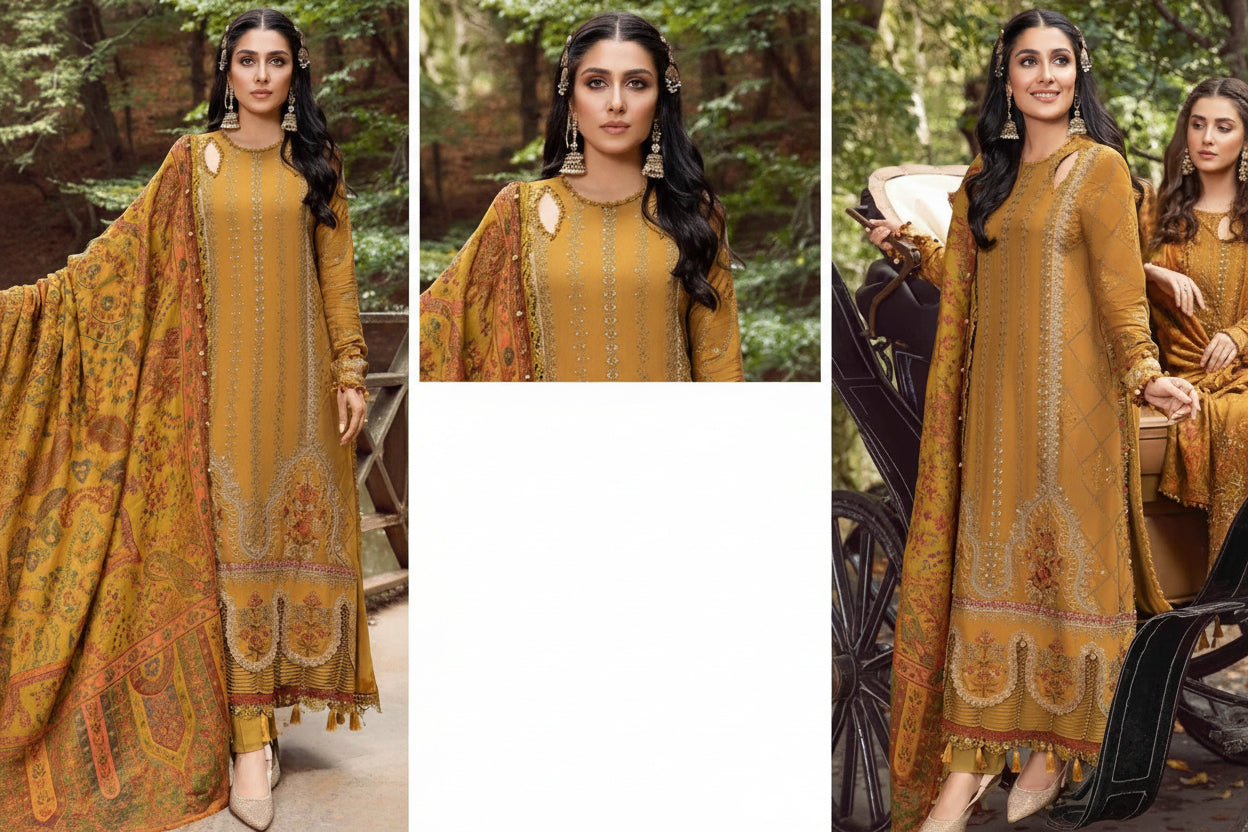 3PIECE Luxury Embroidered Summer Collection