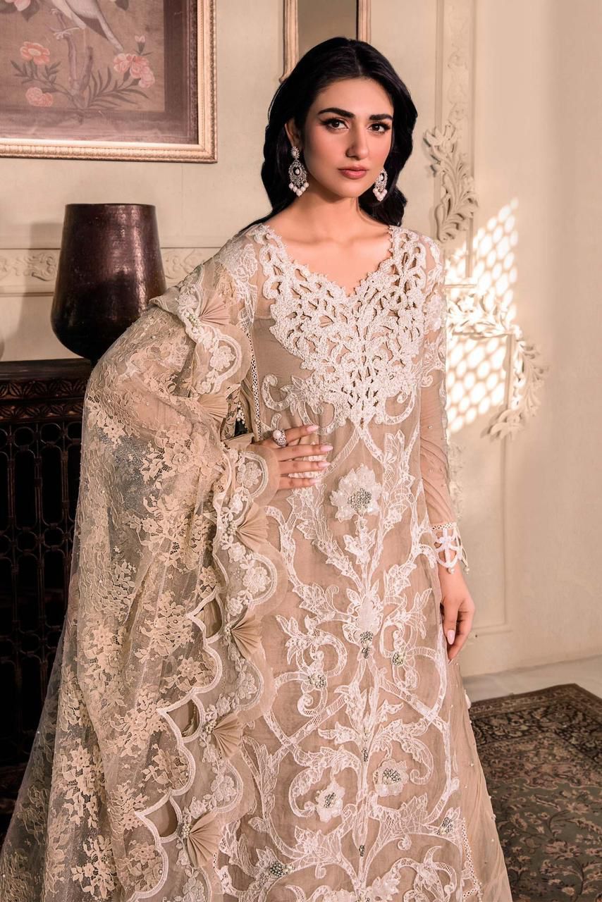 3PIECE Luxury Embroidered Organza & SILK
