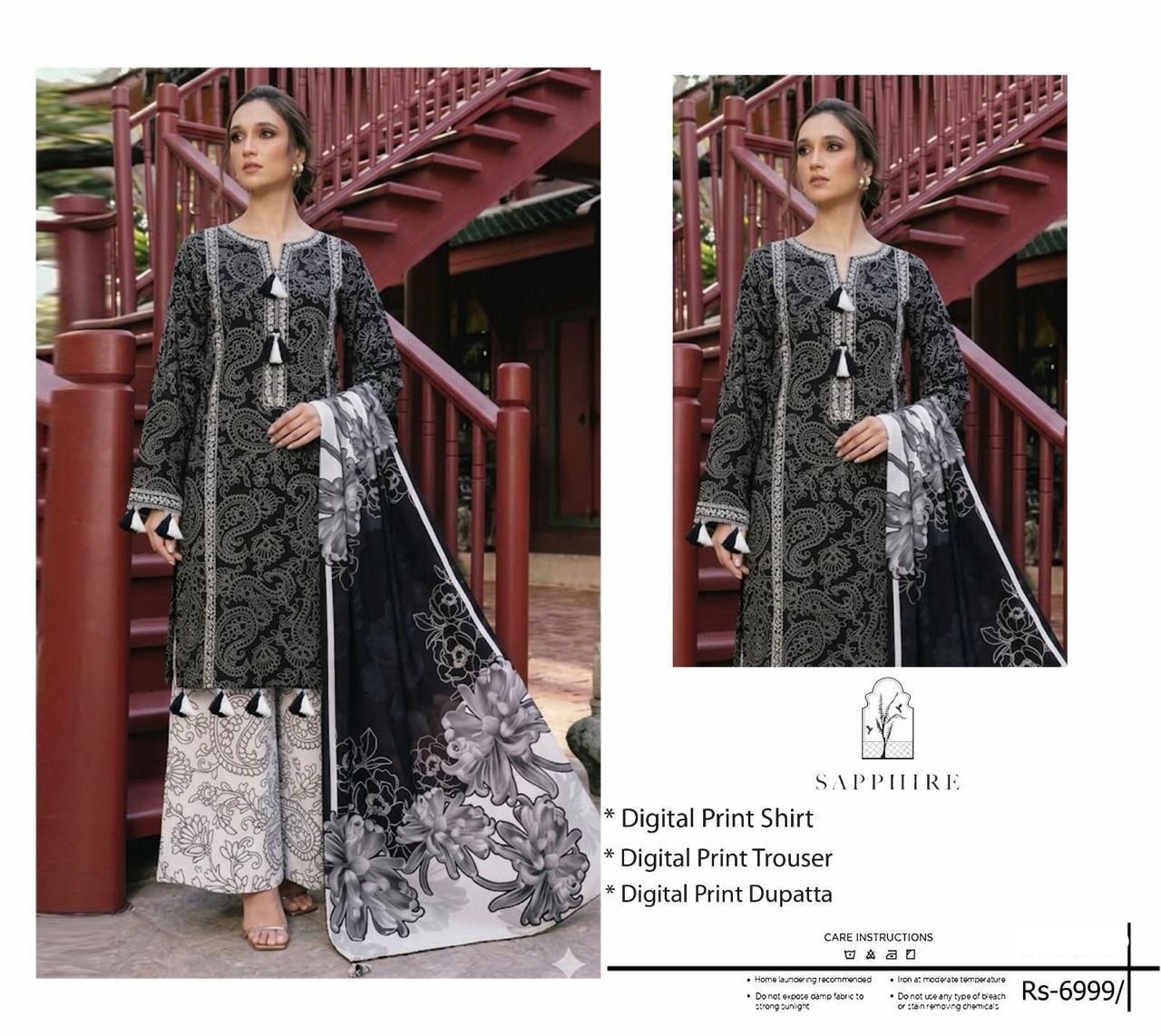3 Piece Summer Collection Lawn Suit