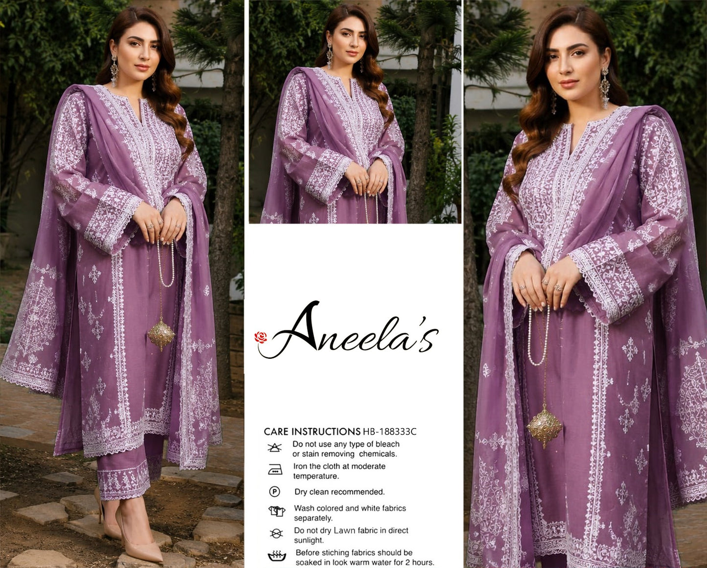 3PIECE Luxury Embroidered Collection