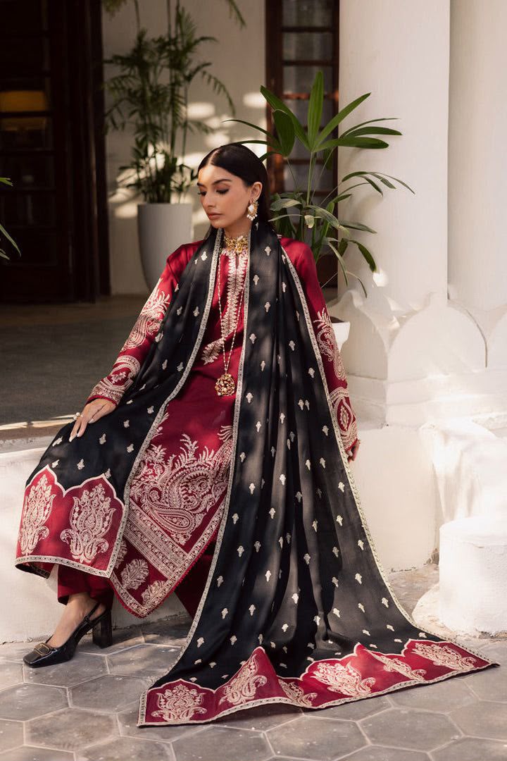 Aneelas Premium Lawn 3PC Suit - Heavy Embroidered Formal Ensemble