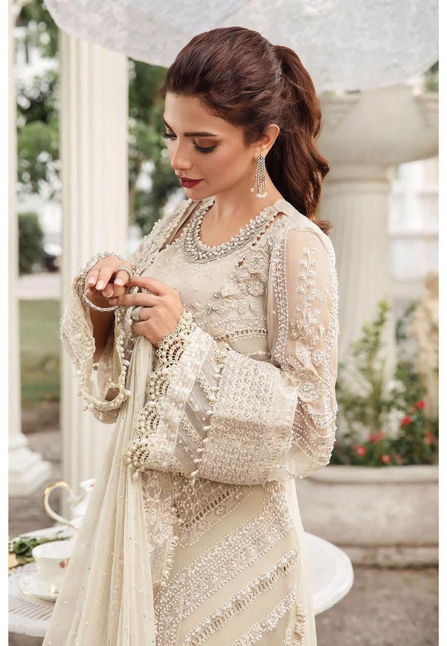 3PIECE Luxury Embroidered Chiffon Suit