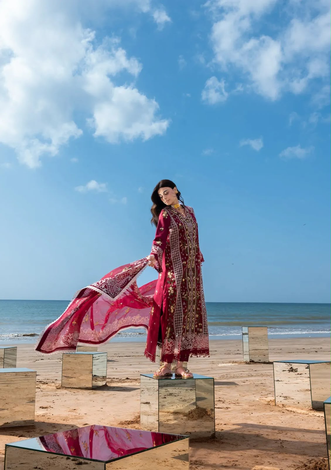 3PIECE Luxury Embroidered Chikenkari Collection