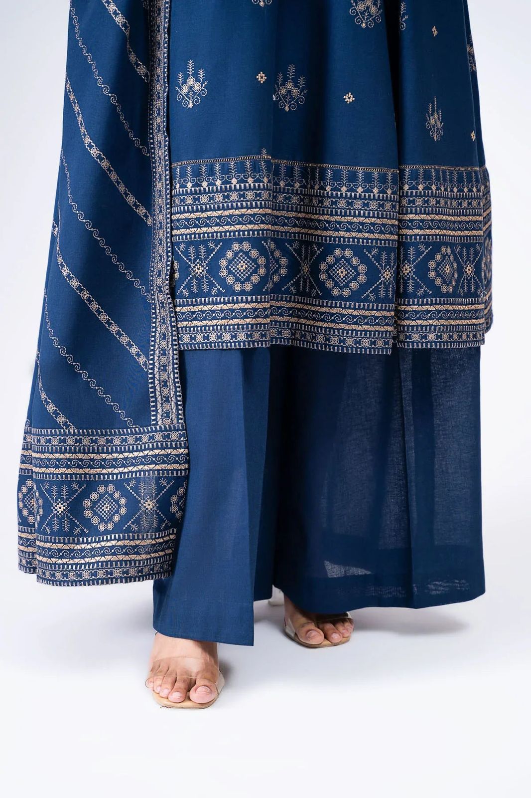 Kayseria Premium Lawn 3PC Suit - Embroidered Daman & Lawn Dupatta Ensemble