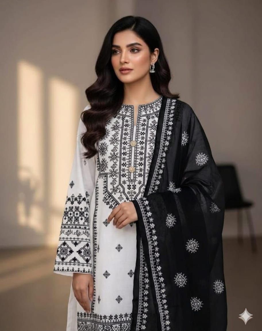 3PIECE Embroidered Summer Collection