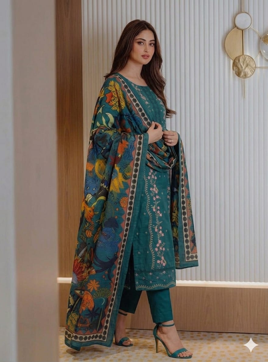 3PIECE Embroidered Summer Collection
