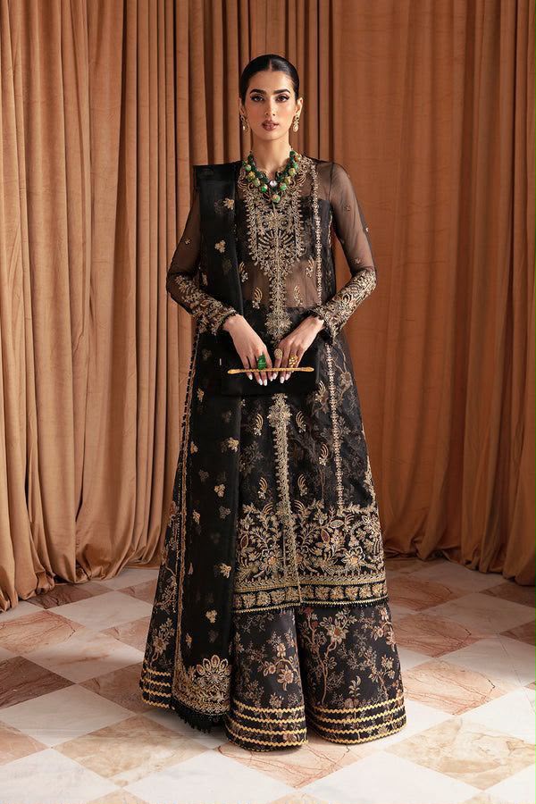 Ayzel by Afrozeh Eid Chiffon 3PC Suit - Premium Organza & Spangle Work Ensemble