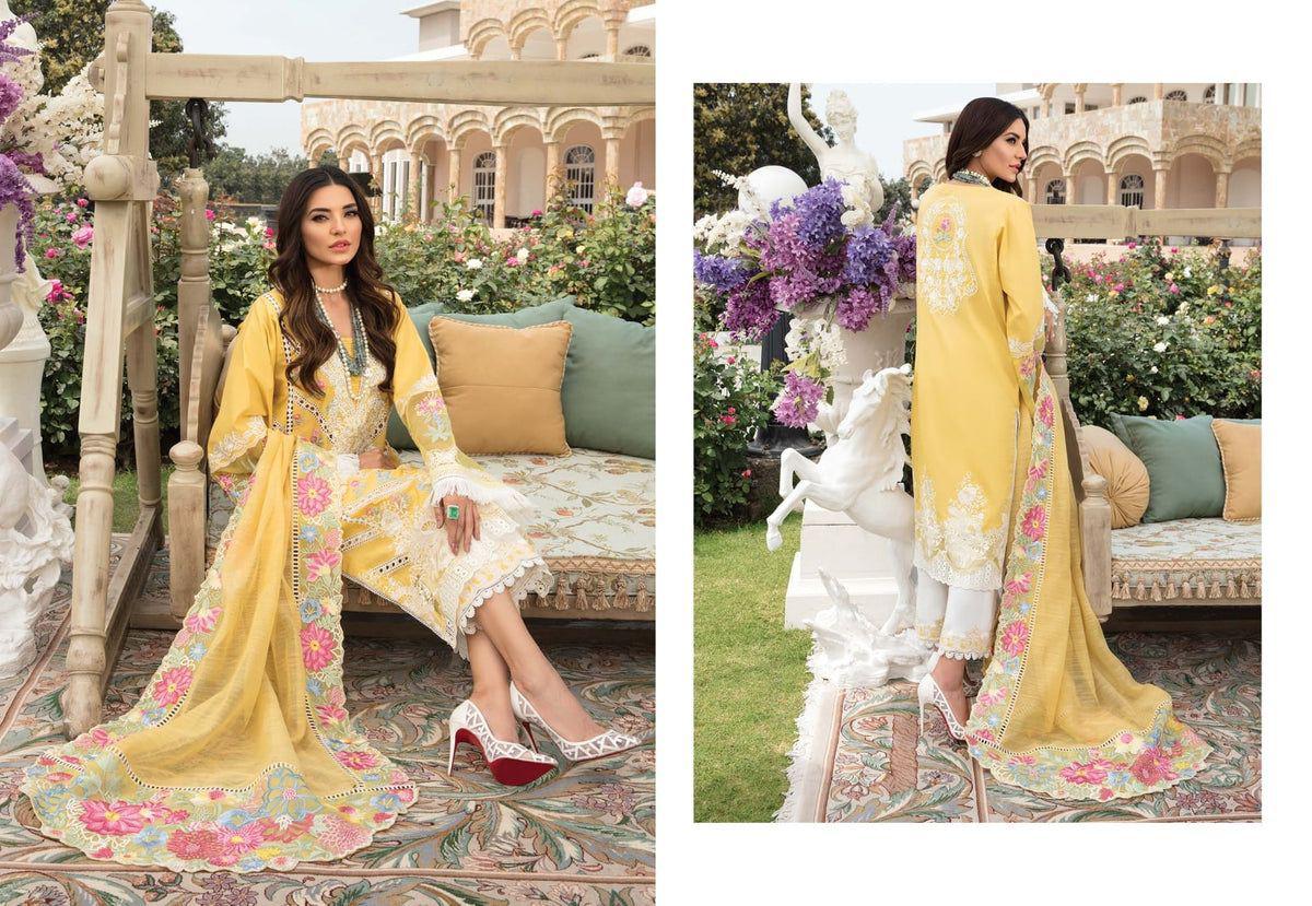 Crimson Luxury Chikankari Ensemble - Heavily Embroidered 3PC Premium Edit