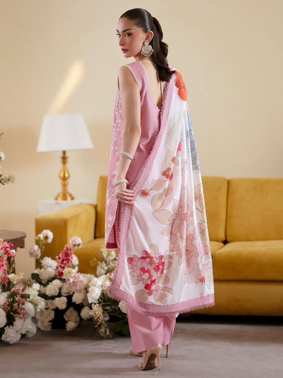 Mahnur Premium Summer Collection - Heavy Embroidered Lawn 3PC Suit