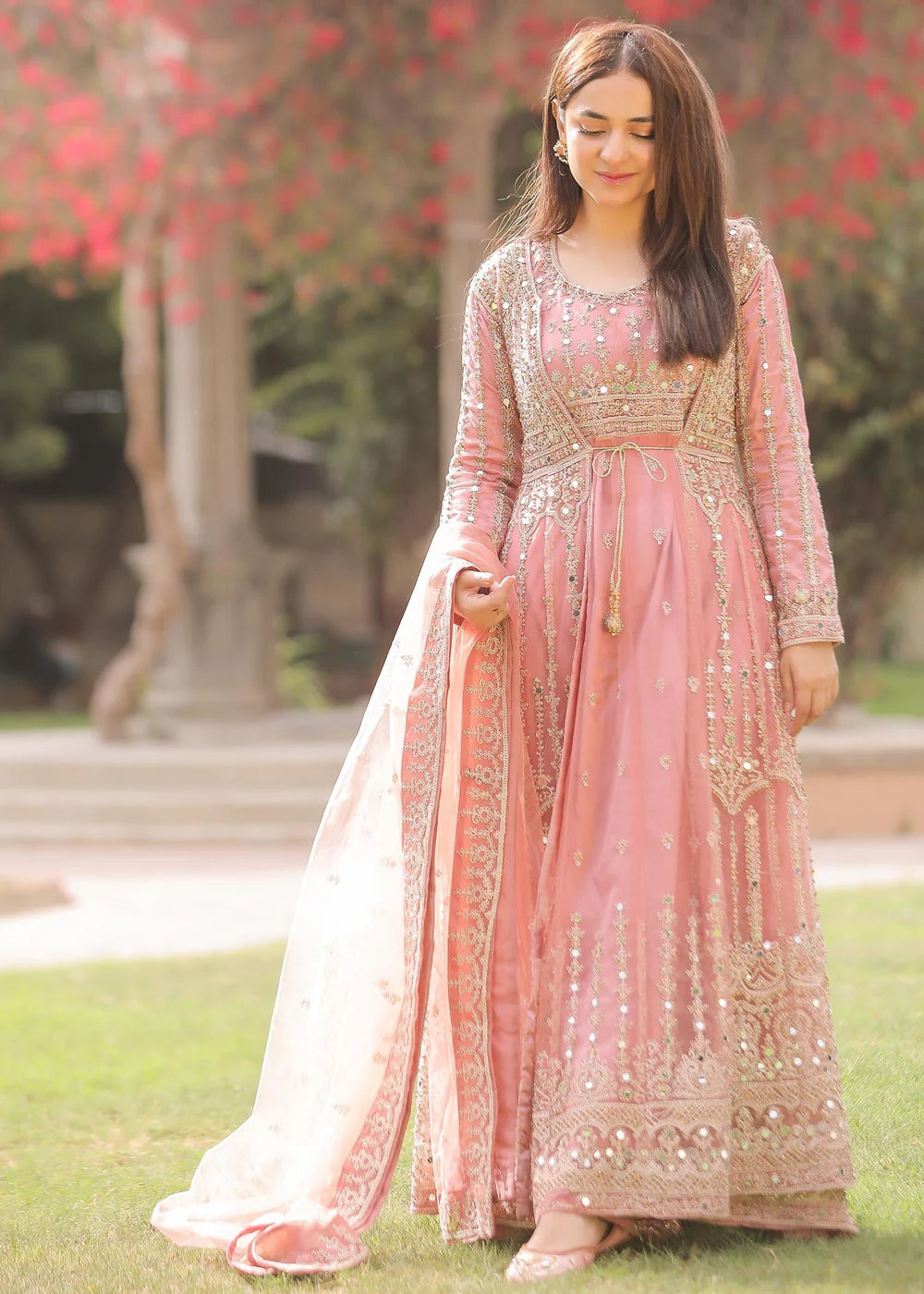 Flared gown Net Women's Dress