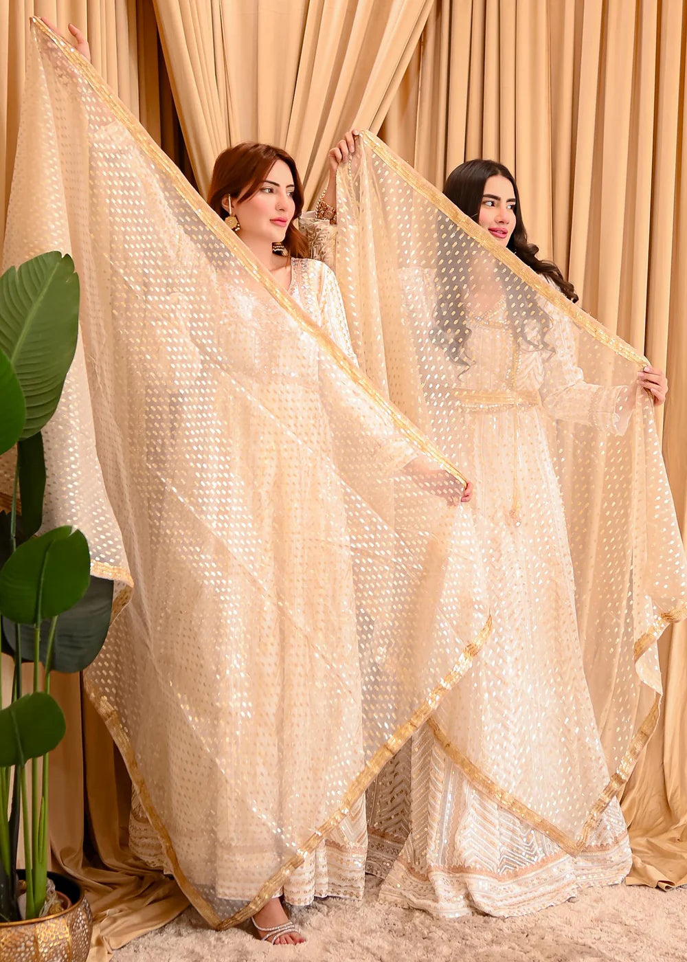 Long angrakha Silk party wear Women's Dress