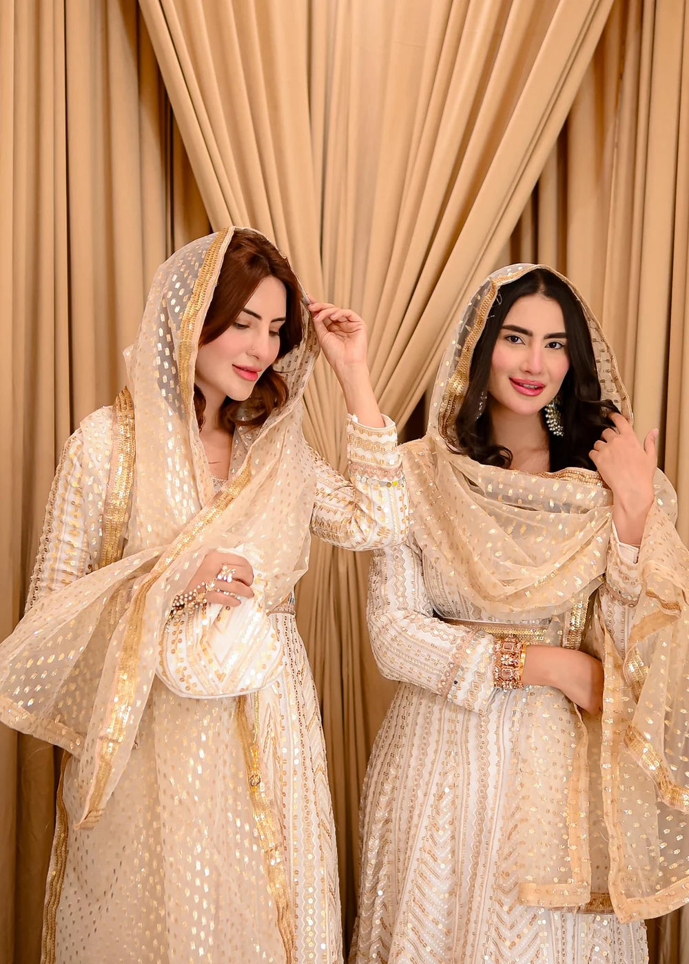 Long angrakha Silk party wear Women's Dress