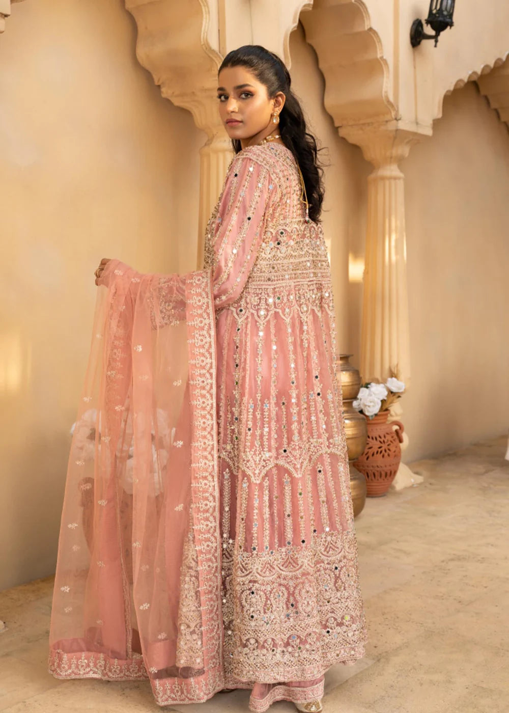 Flared gown Net Women's Dress