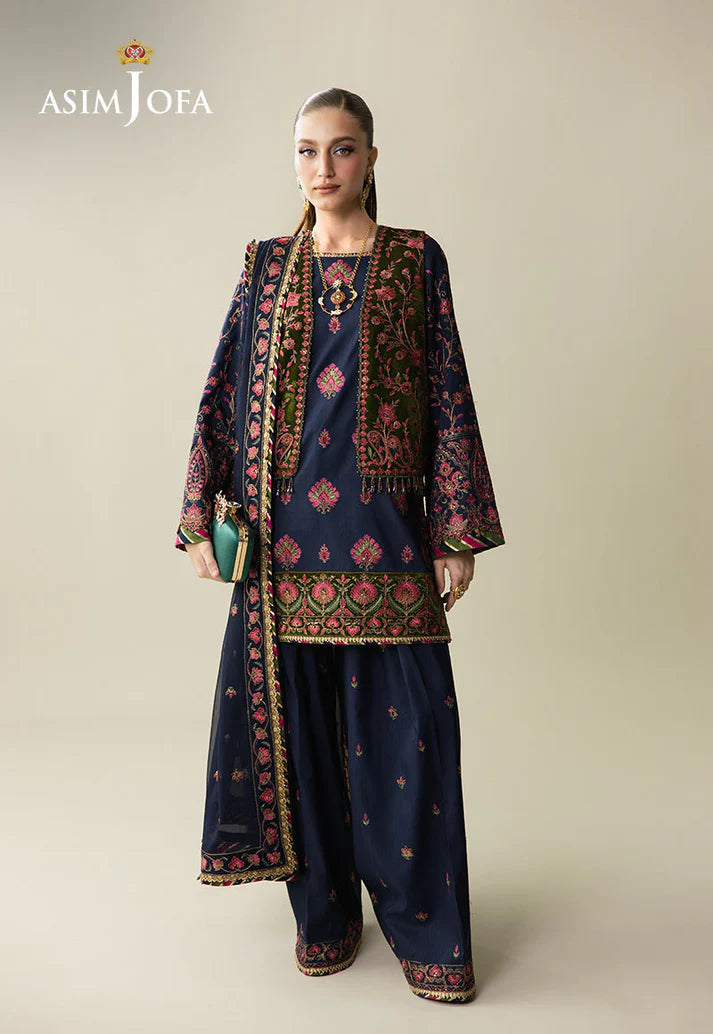 Embroidered Velvet Stitched 4 Pcs