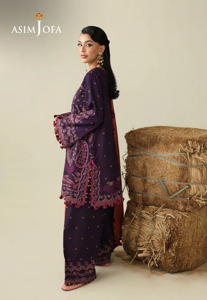 Embroidered Velvet Stitched 4 Pcs