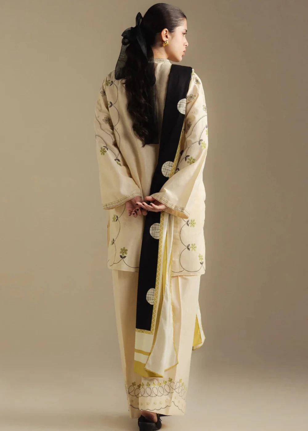 3 Piece Embroidered Women's Suit Winter Collection