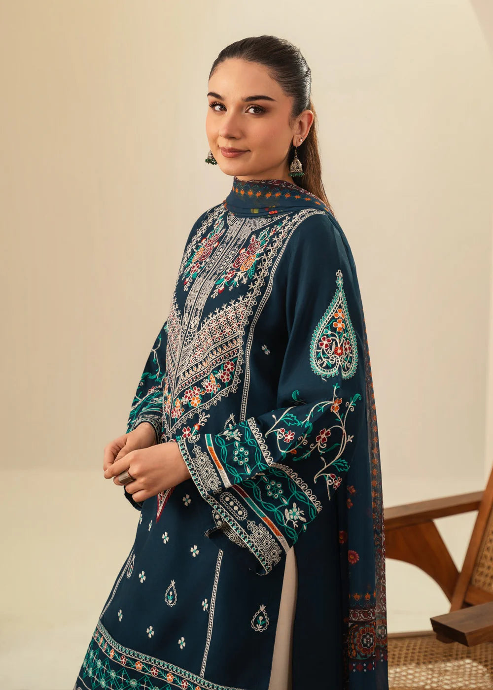 3-PC Lawn Embroidered Women's Suit