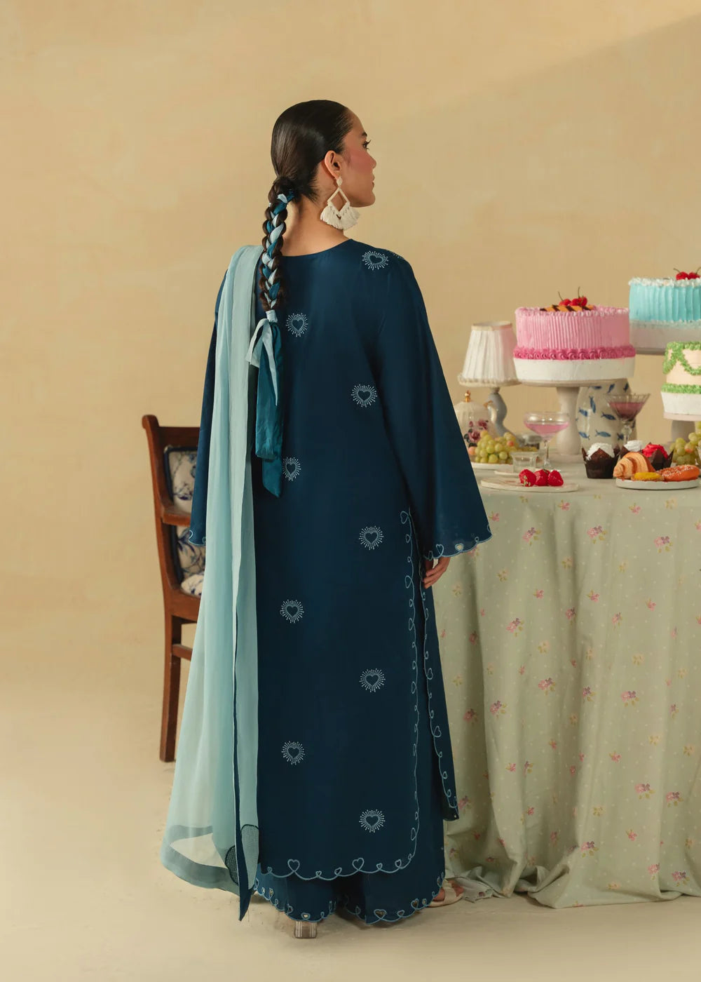 3 Piece Embroidered Women's Suit Summer Collection