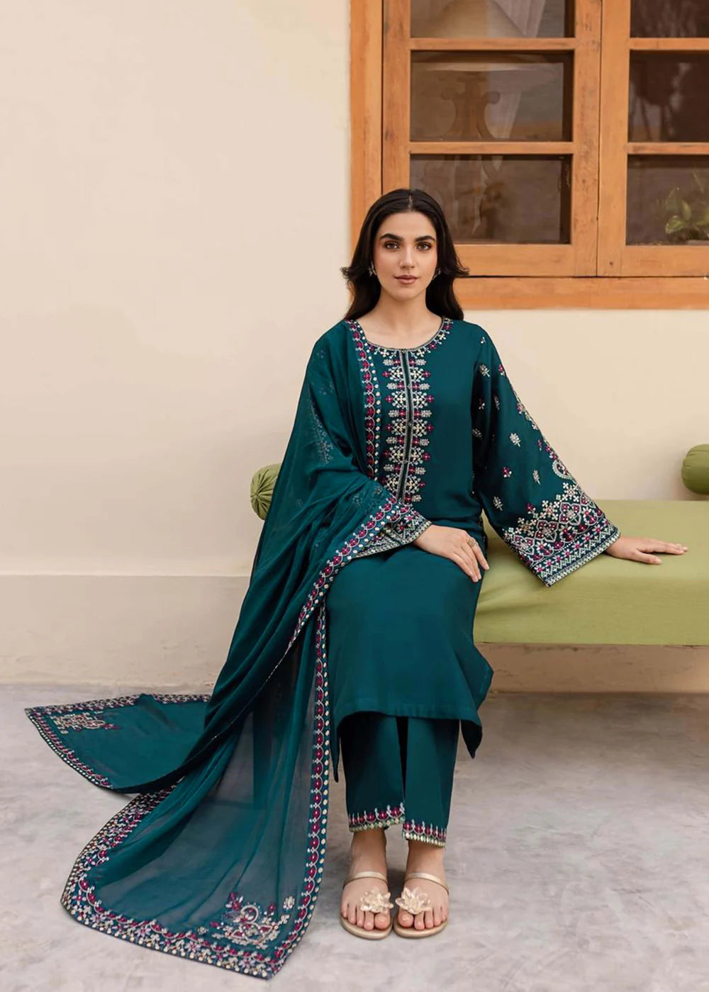 3 Piece Cotton Women's Suit Summer Collection