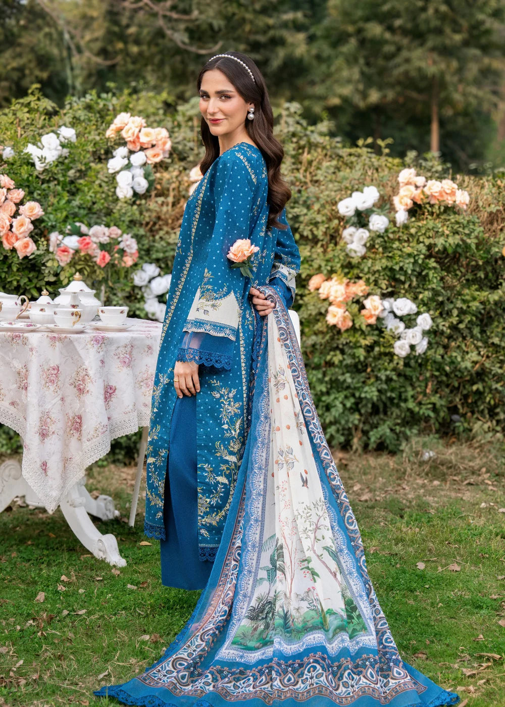 3 Piece Embroidered Women's Suit Summer Collection