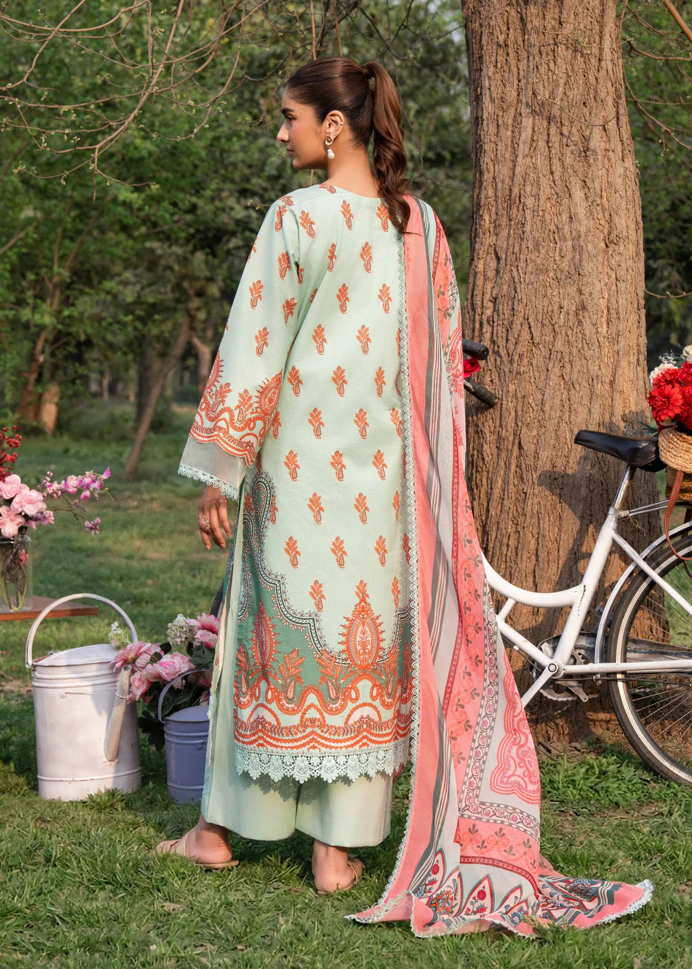 3 Piece Embroidered Women's Suit Summer Collection