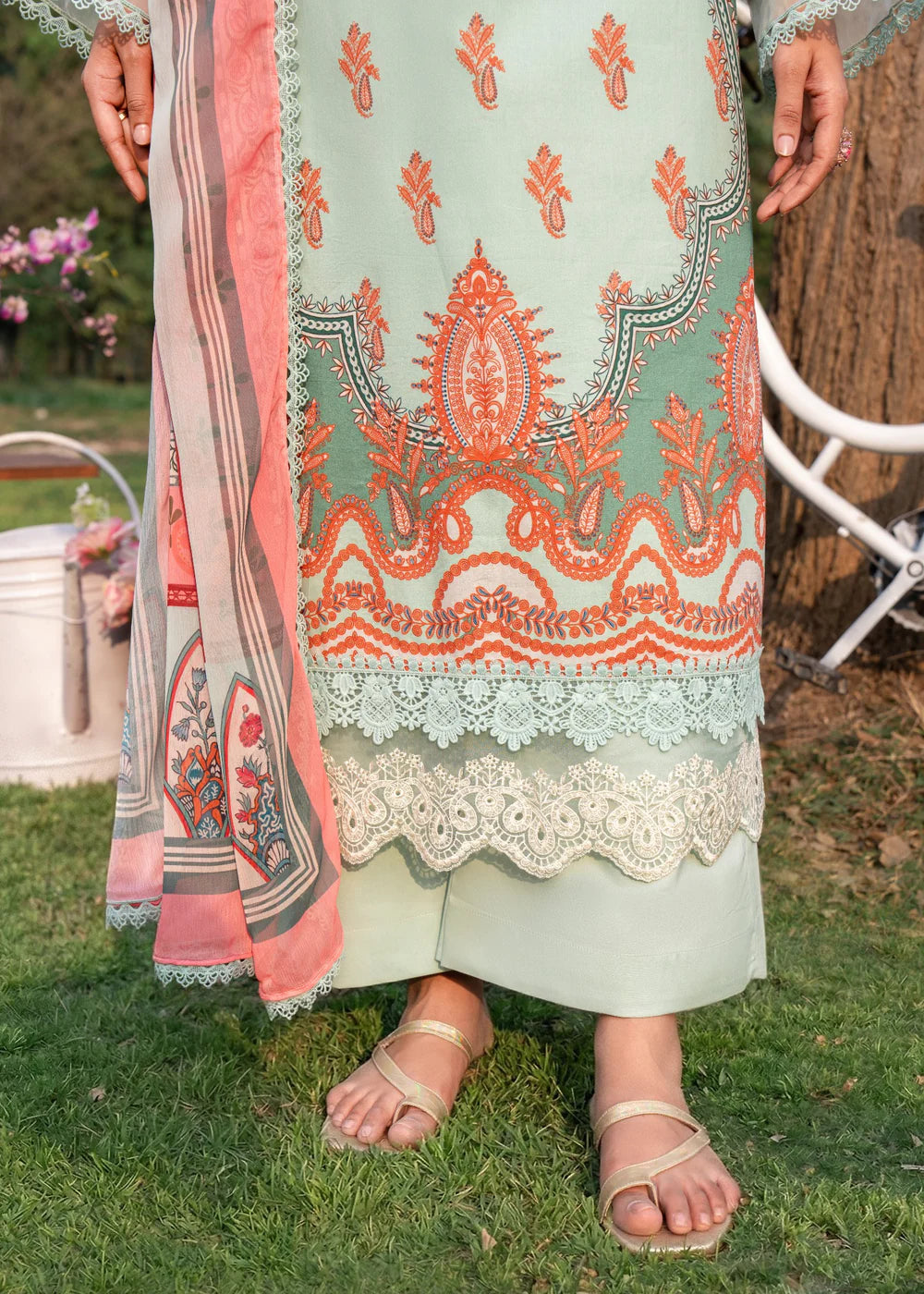 3 Piece Embroidered Women's Suit Summer Collection