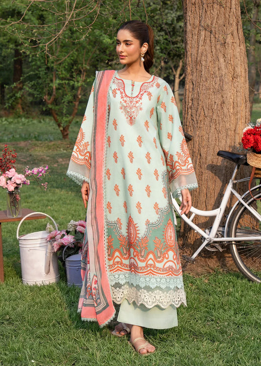 3 Piece Embroidered Women's Suit Summer Collection