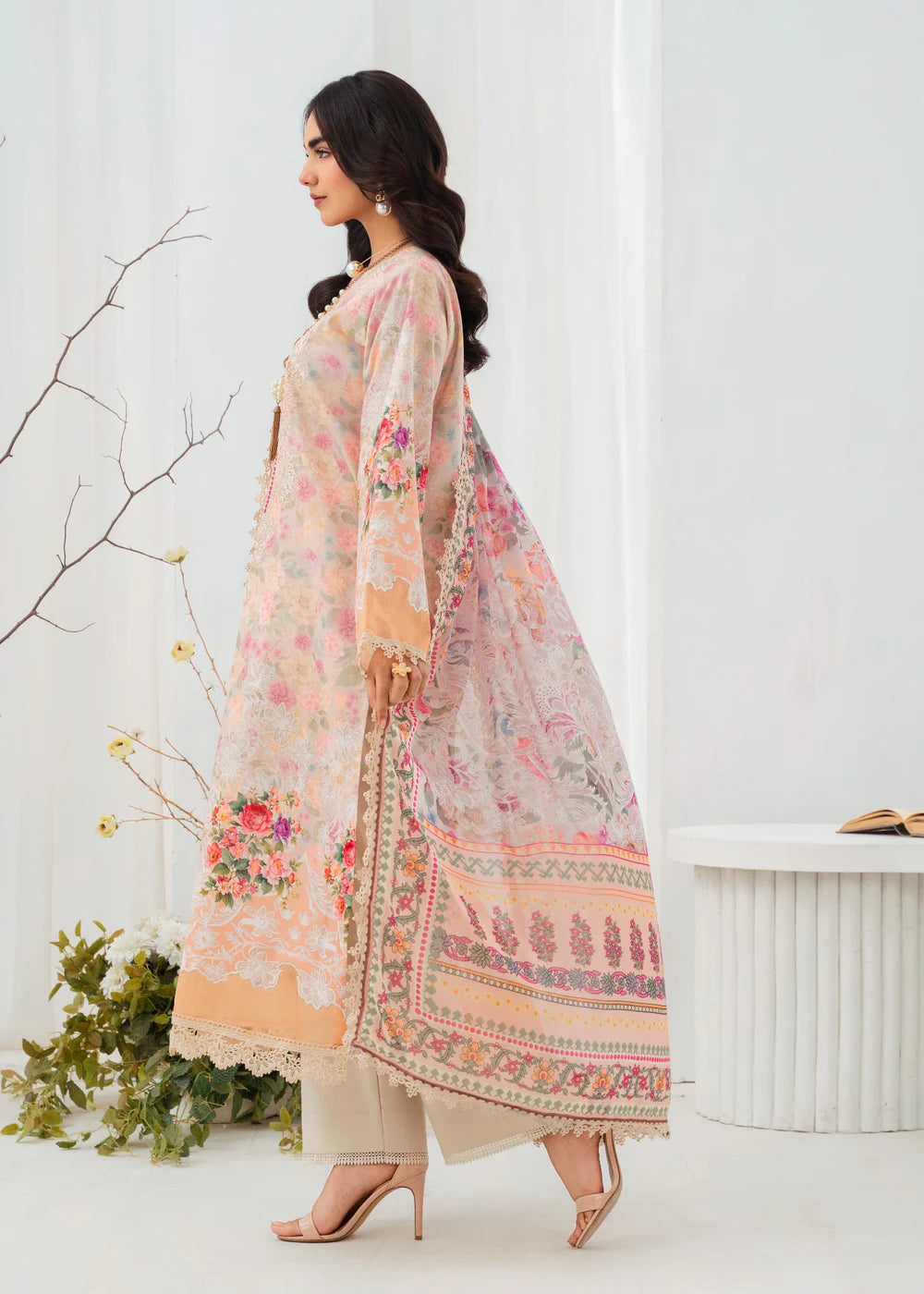 3 Piece Embroidered Women's Suit Summer Collection