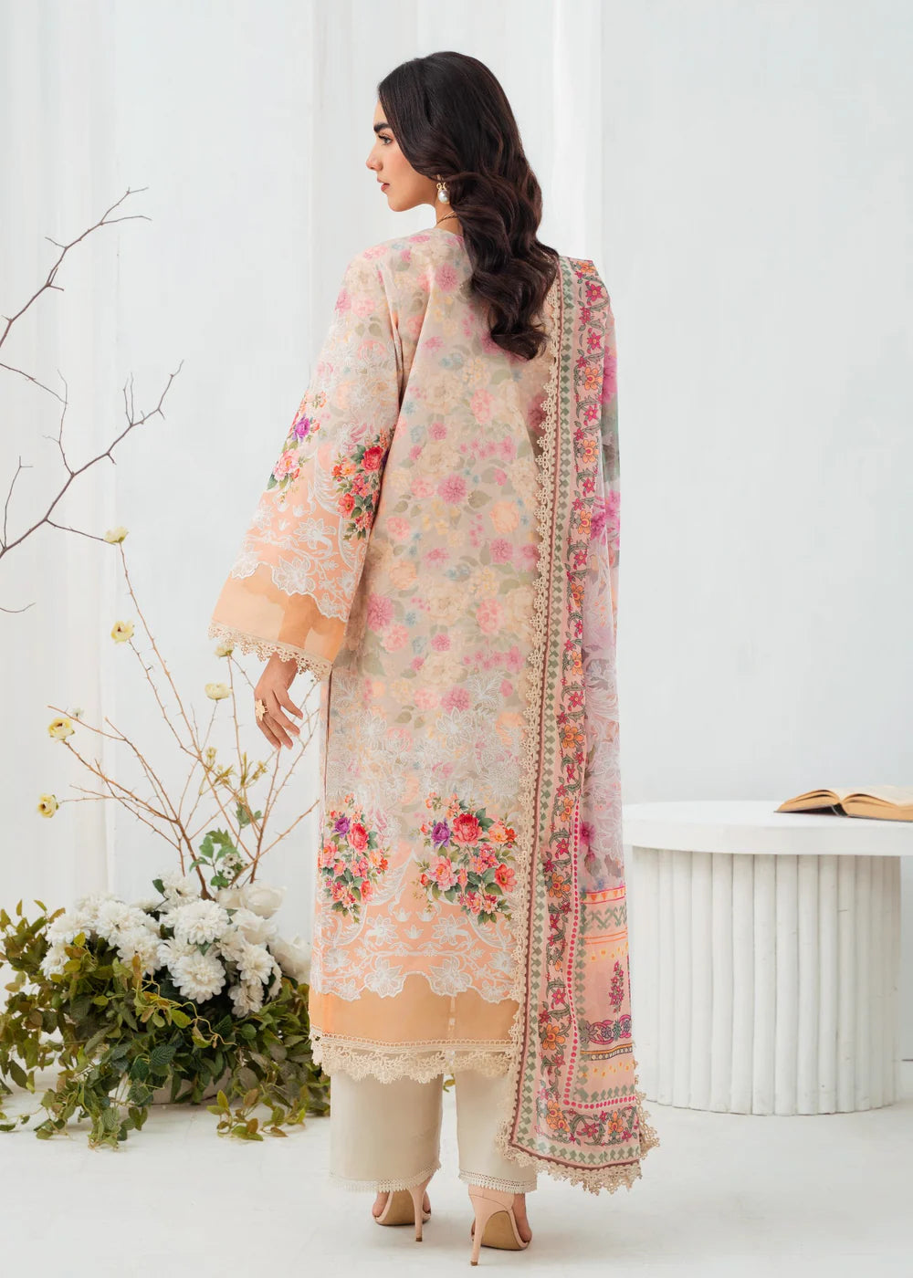 3 Piece Embroidered Women's Suit Summer Collection