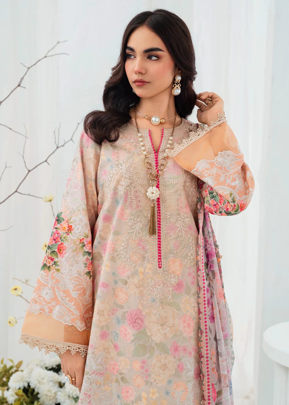 3 Piece Embroidered Women's Suit Summer Collection