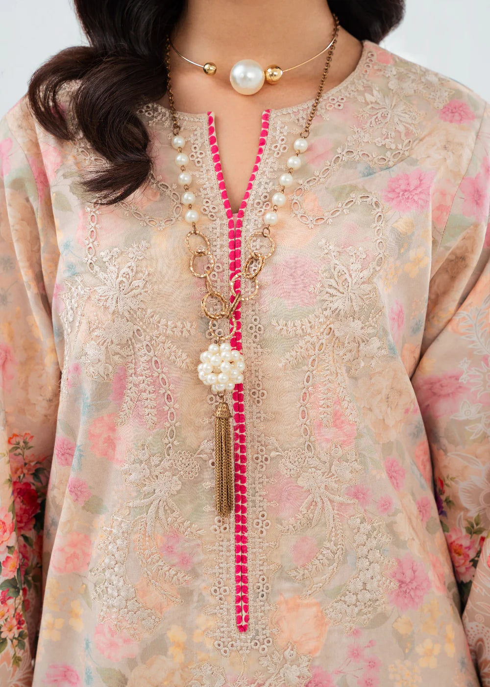3 Piece Embroidered Women's Suit Summer Collection