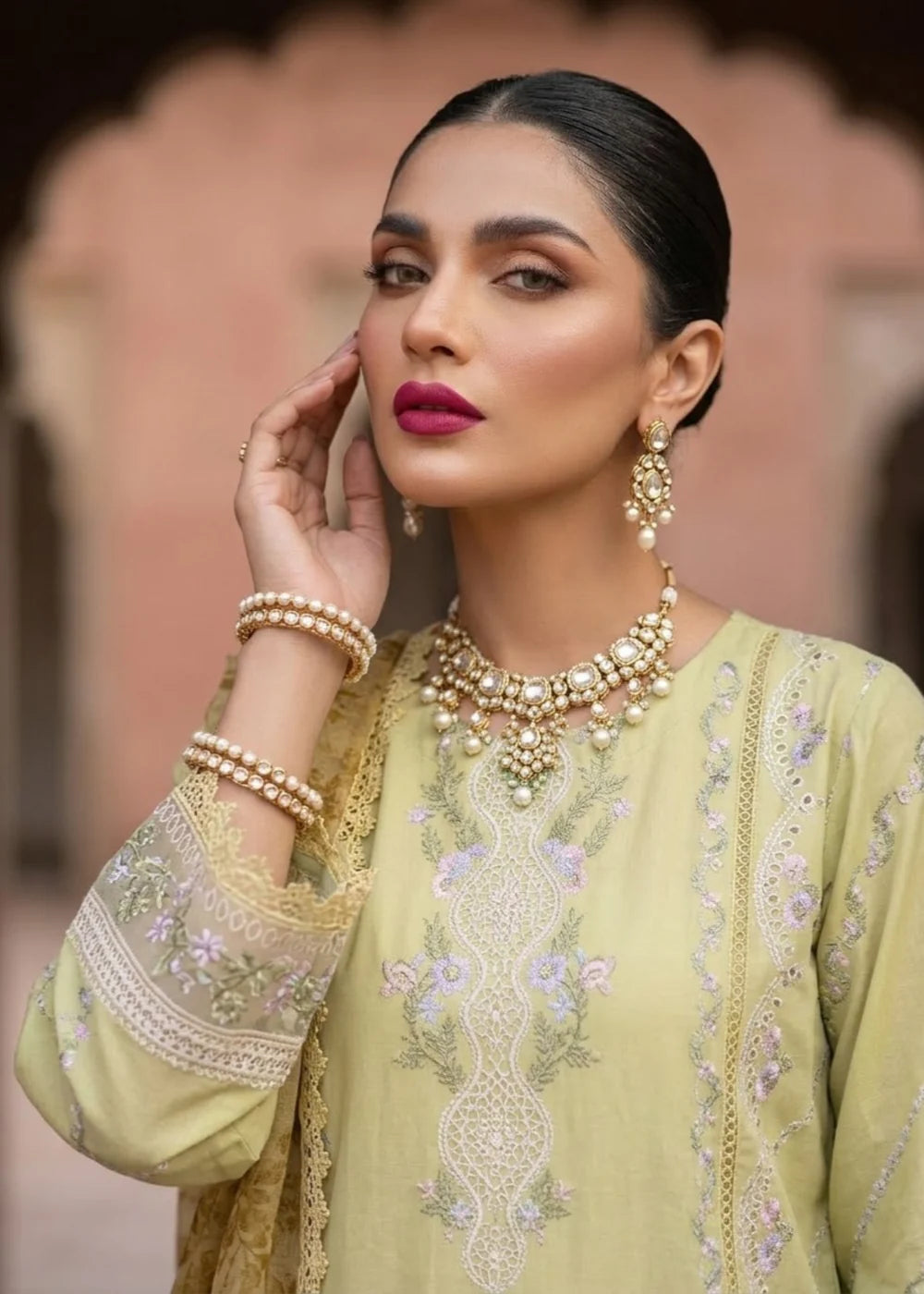 3-PC Lawn Embroidered Women's Suit