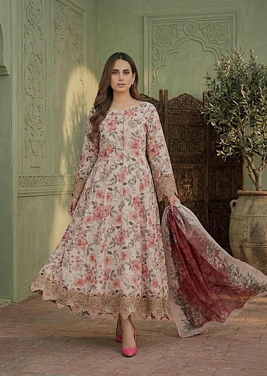 3 Piece Lawn Women's Suit Summer Collection