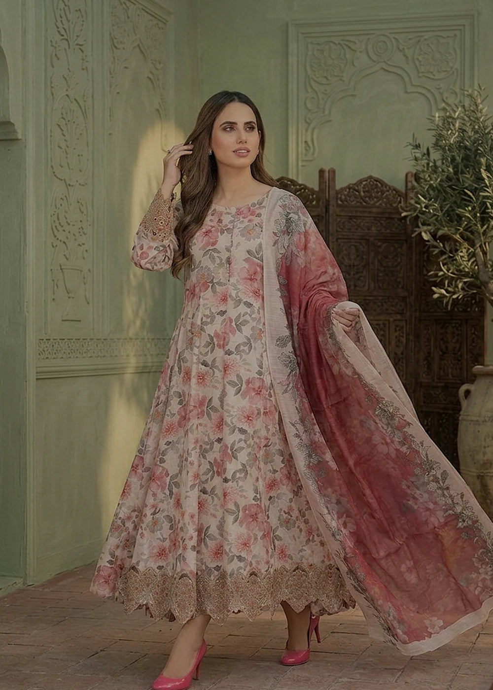 3 Piece Lawn Women's Suit Summer Collection