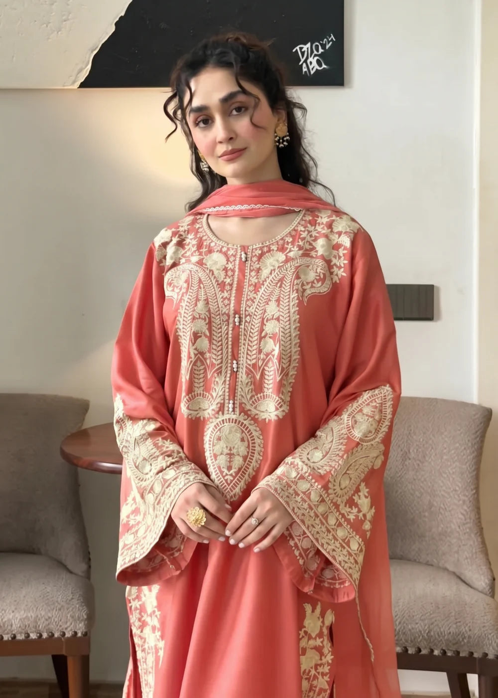 3-PC Lawn Embroidered Women's Suit
