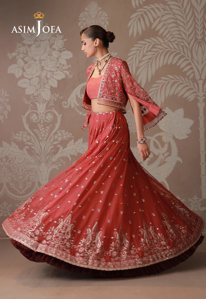 Embroidered Poly Net Stitched 4 Pcs