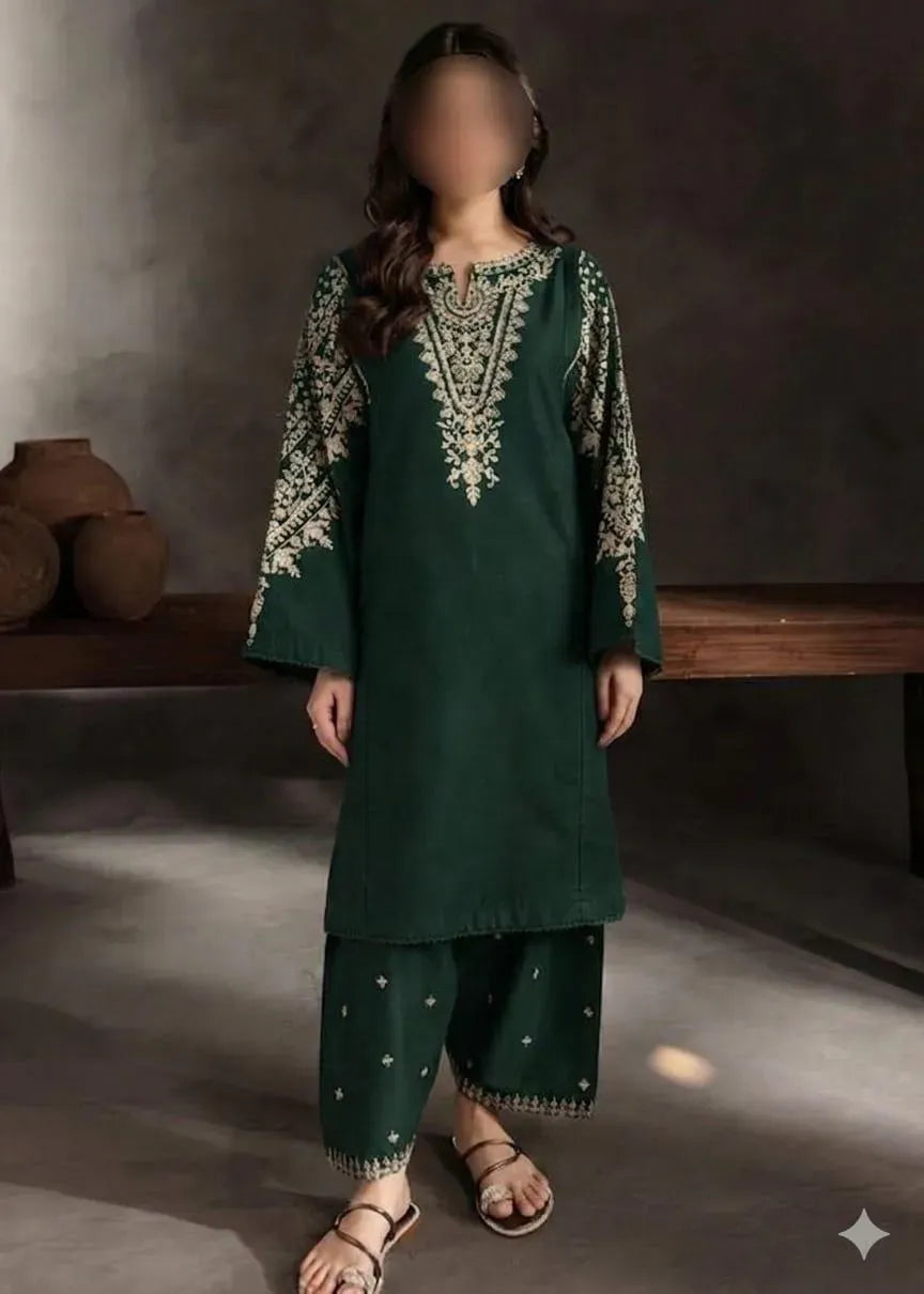 Embroidered Lawn Shirt & Cotton Trouser Set