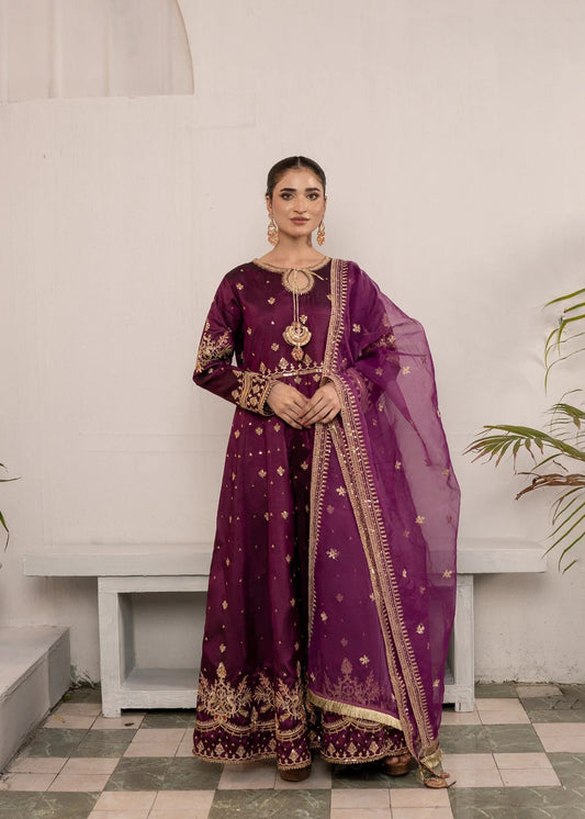 3-PC Silk A-line pishwas 's Dress