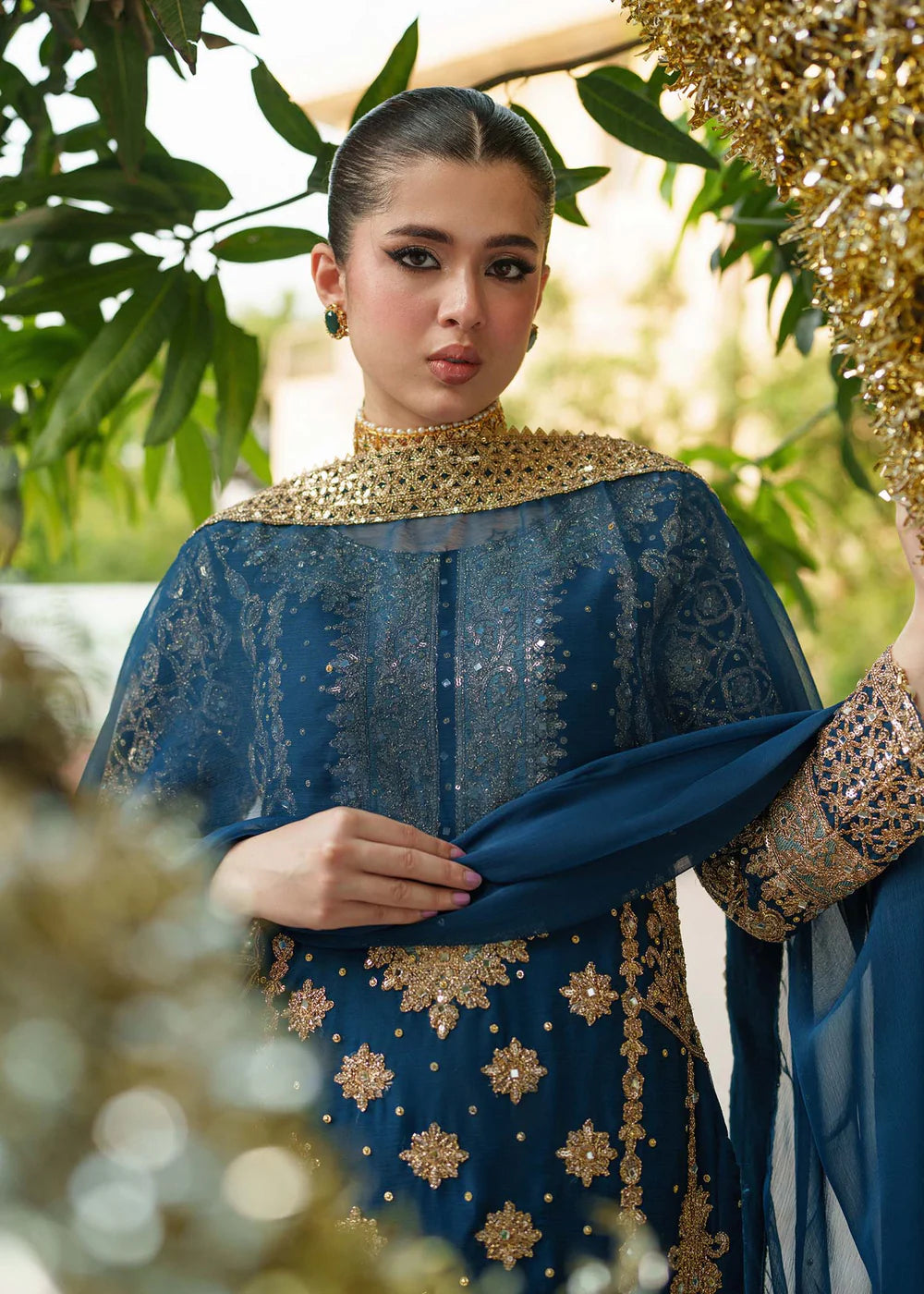 3 Piece Chiffon Embroidered Women's Dress