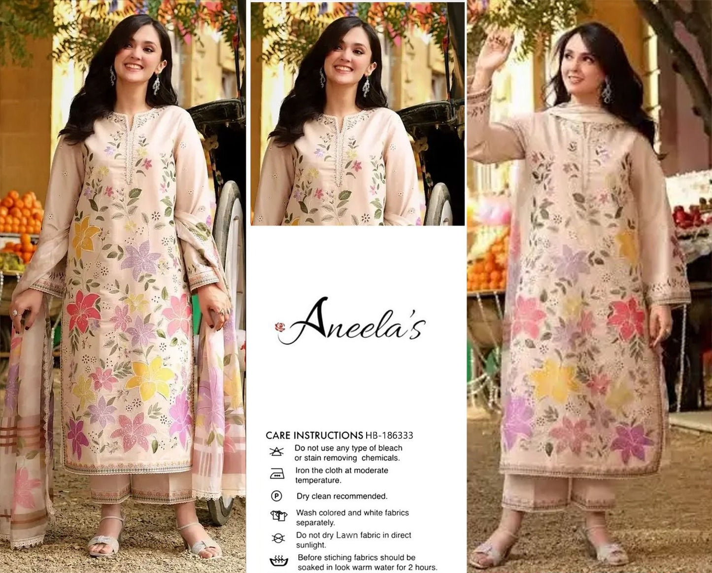 3 Piece Summer Collection Lawn Suit