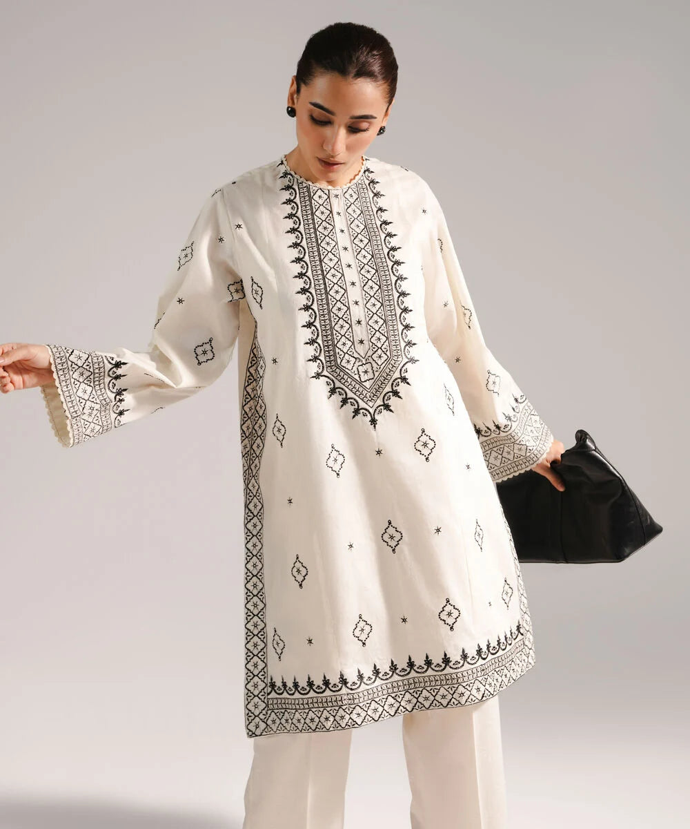 2 Piece - Embroidered Jacquard Suit